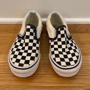 Vans Kids Checkerboard Slip On